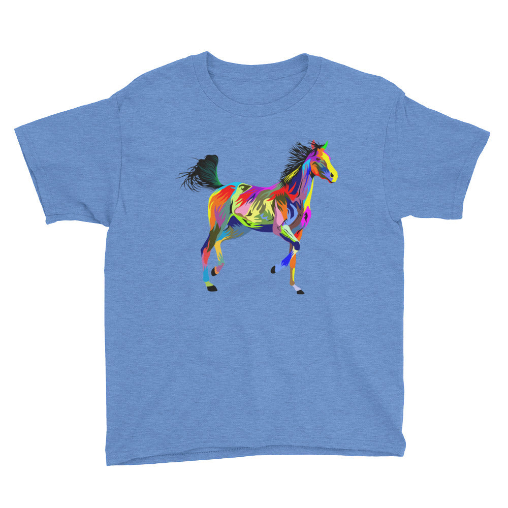 Painted Running Horse Kid's Soft Cotton Tee