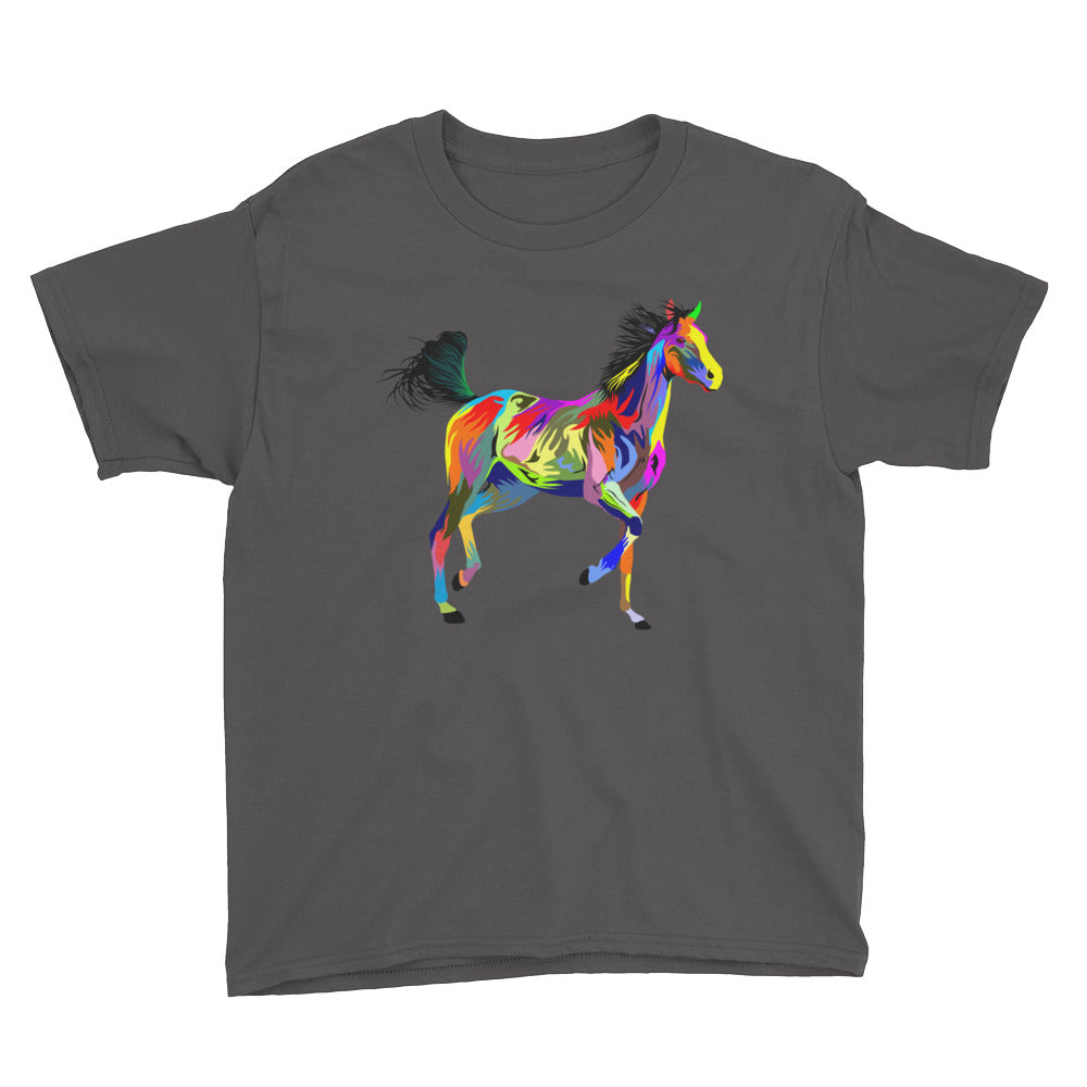 Painted Running Horse Kid's Soft Cotton Tee