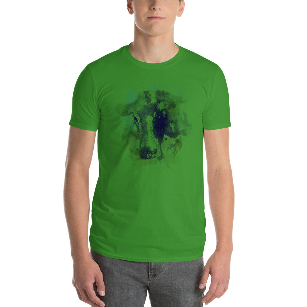 Watercolor Holstein Cow Men's Short-Sleeve T-Shirt