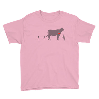 Cow Heartbeat Kids' Soft Cotton Tee