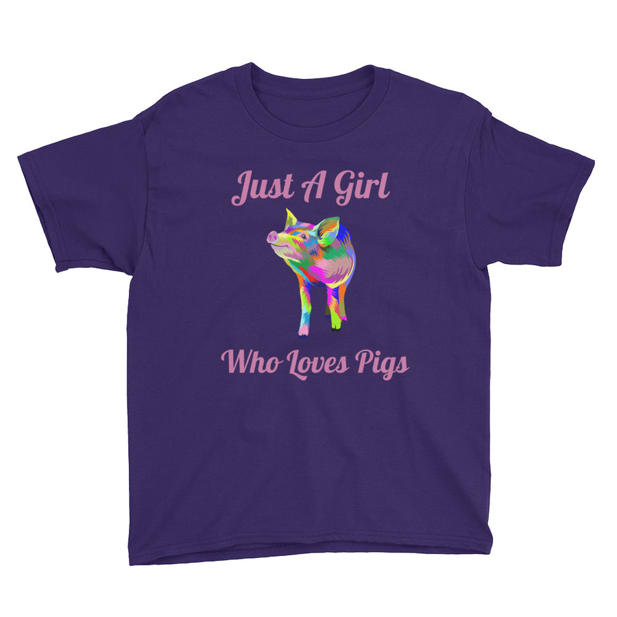 Just A Girl Who Loves Pigs Soft Cotton Tee