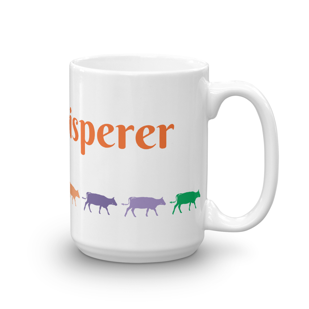 Cow Whisperer Glossy White Coffee Mug