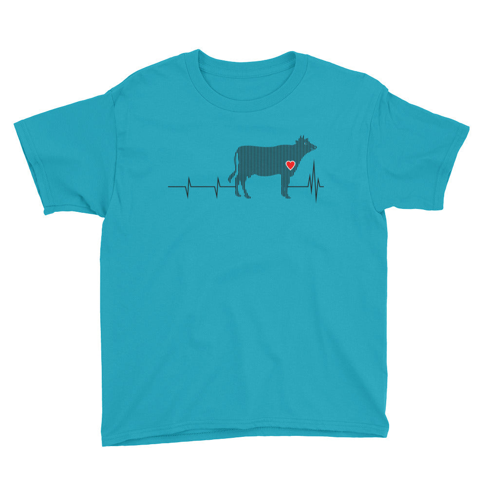 Cow Heartbeat Kids' Soft Cotton Tee