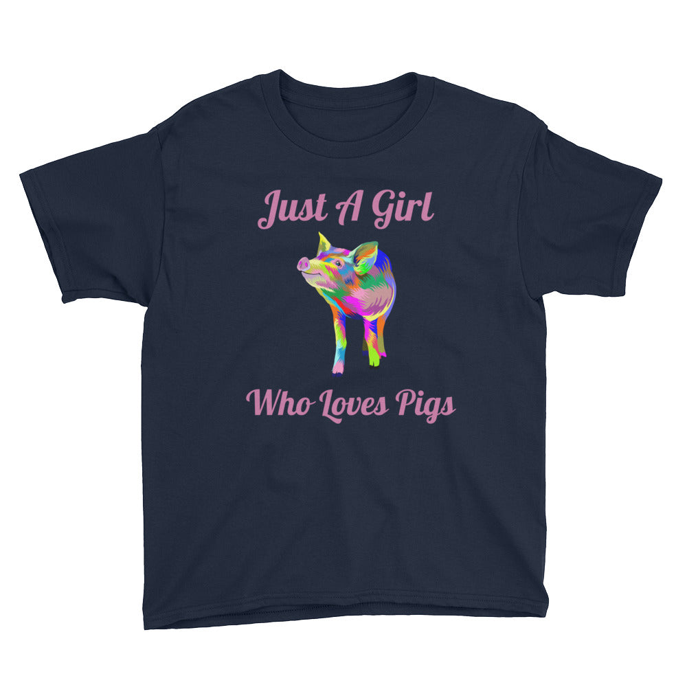 Just A Girl Who Loves Pigs Soft Cotton Tee