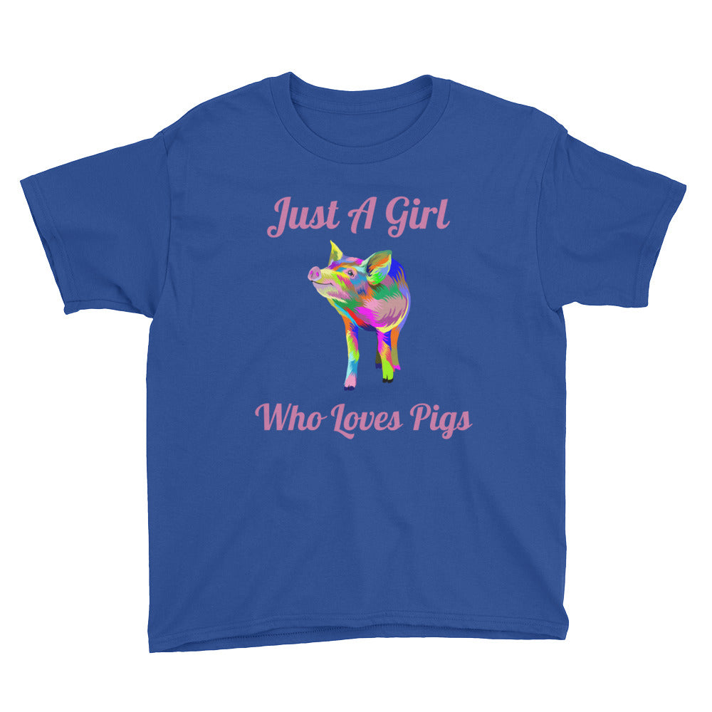 Just A Girl Who Loves Pigs Soft Cotton Tee