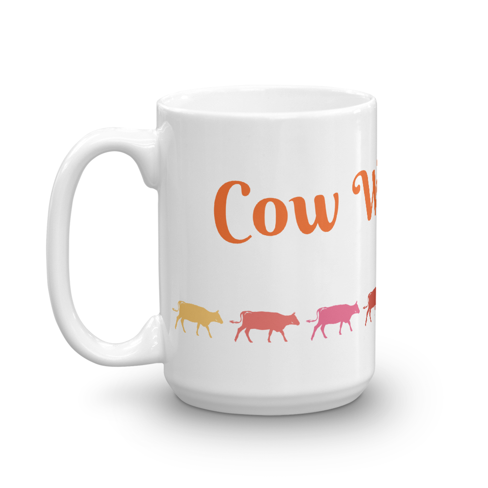 Cow Whisperer Glossy White Coffee Mug