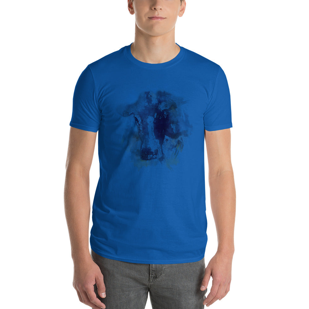 Watercolor Holstein Cow Men's Short-Sleeve T-Shirt