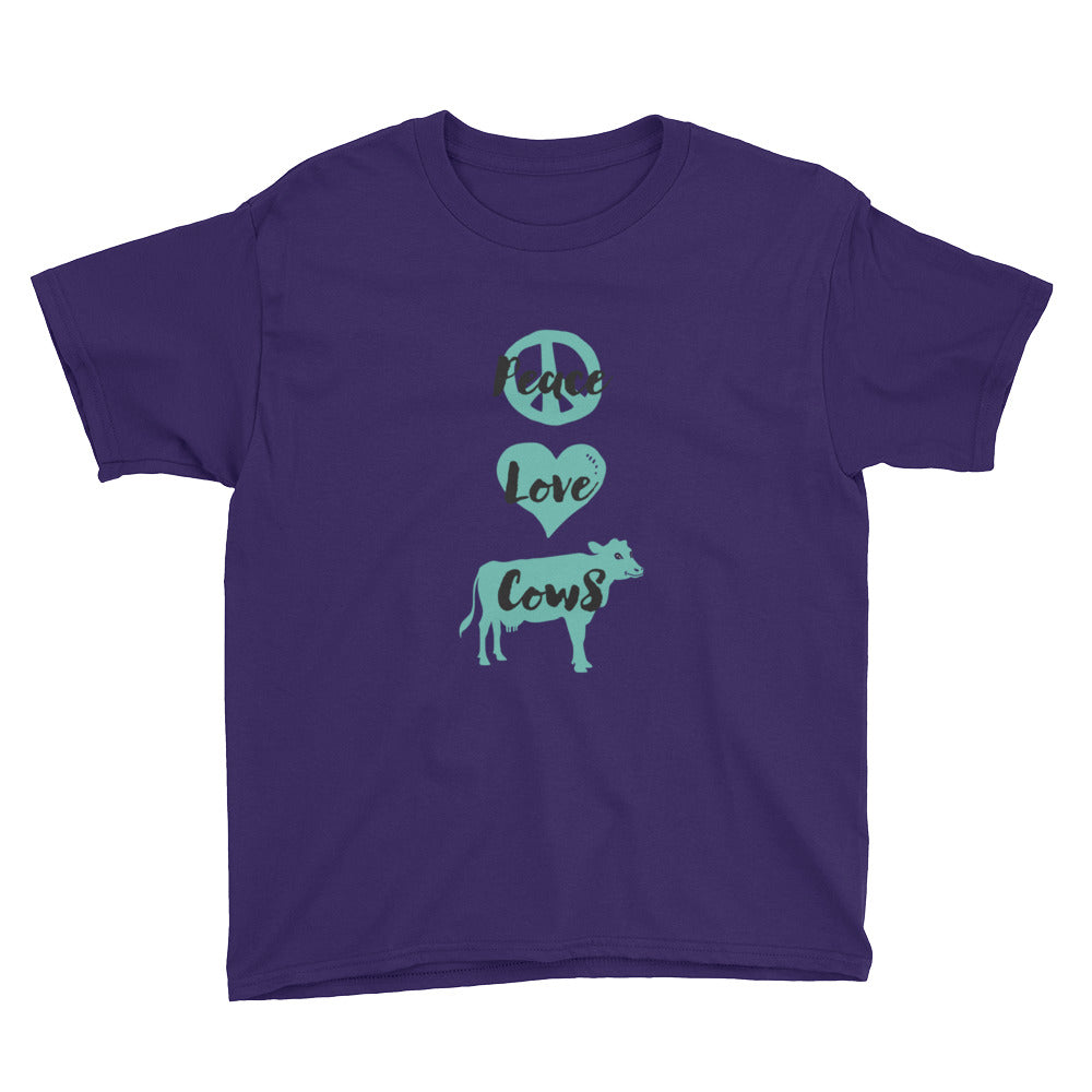 Peace Love Cows Kid's Soft Cotton Tee