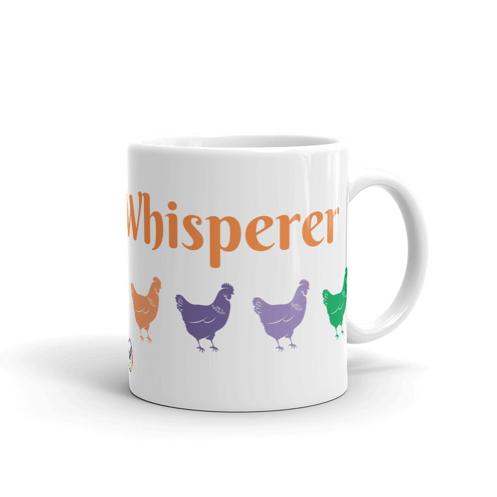 Chicken Whisperer Glossy White Coffee Mug