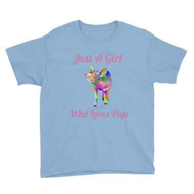 Just A Girl Who Loves Pigs Soft Cotton Tee