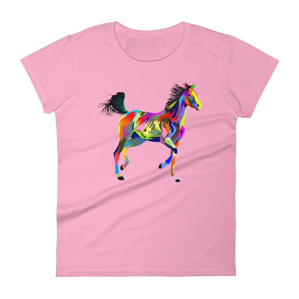 Painted Running Horse Women's T-shirt