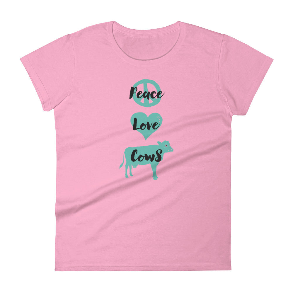 Peace Love Cows Women's T-shirt