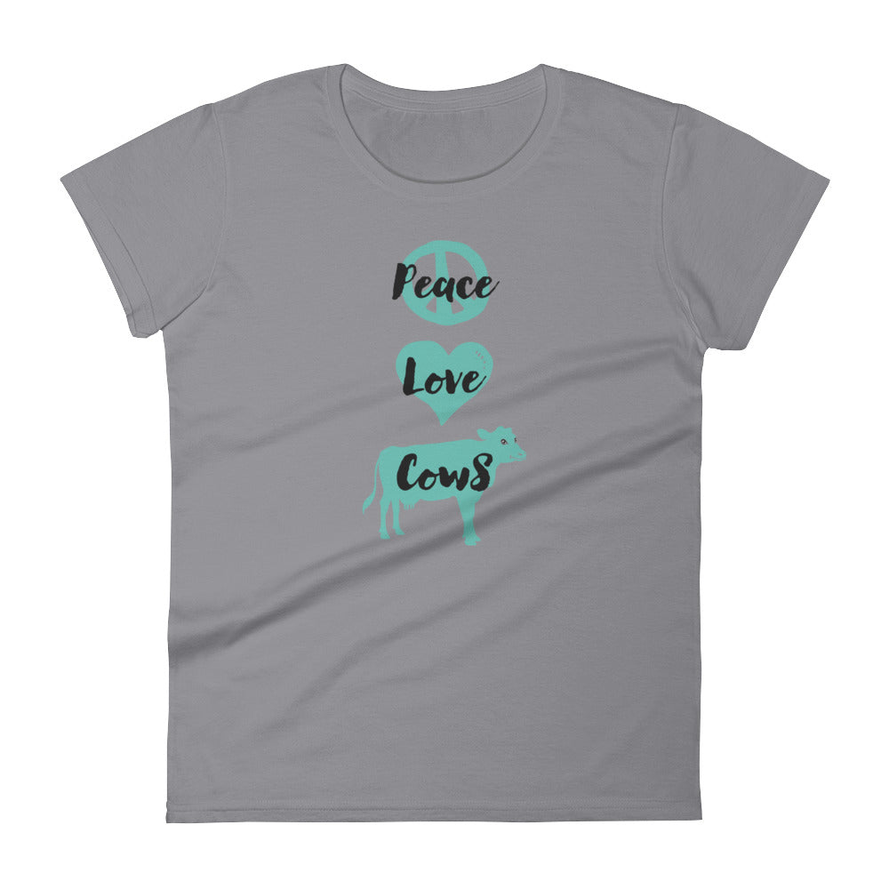 Peace Love Cows Women's T-shirt