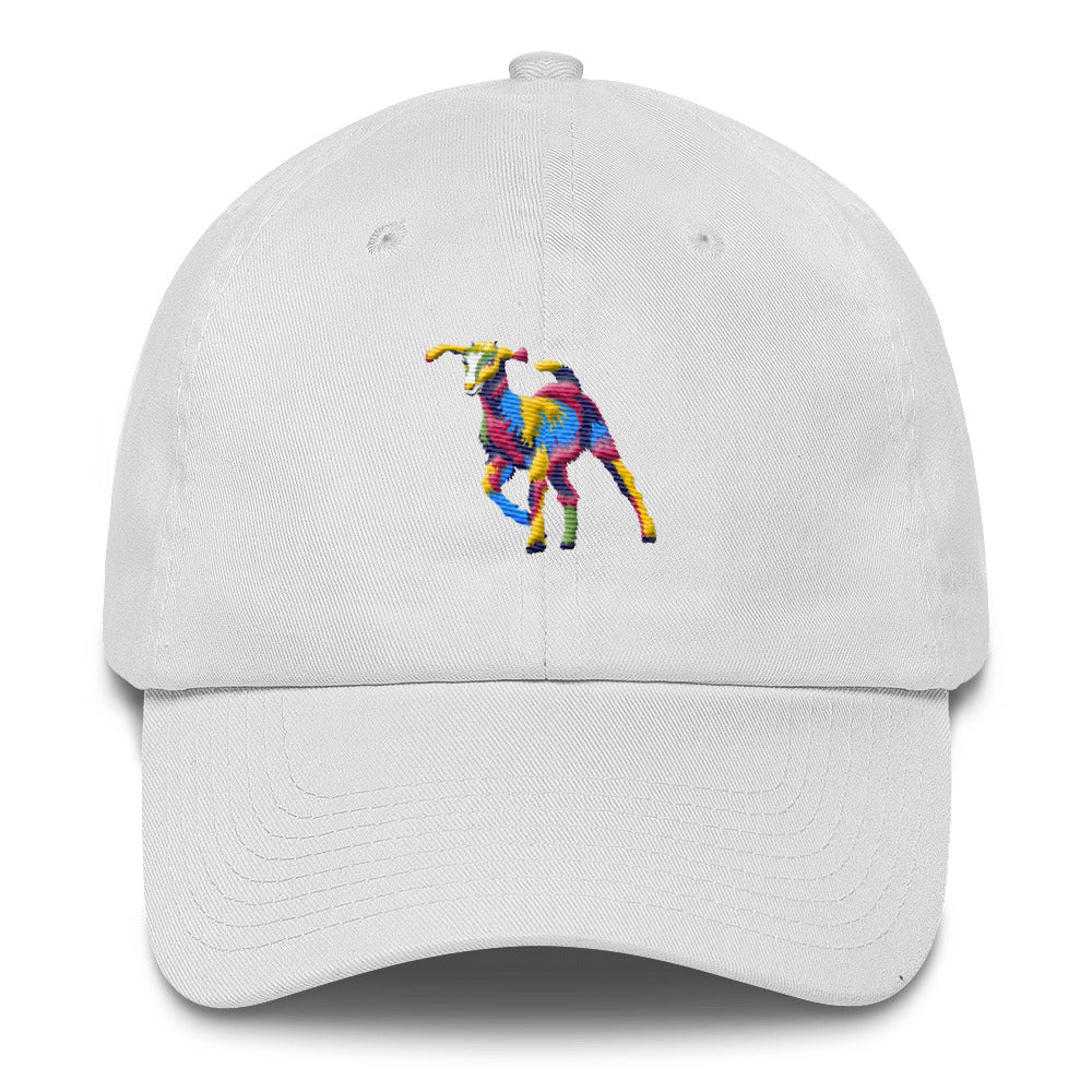 Painted Goat Embroidered Twill Cap - American Made