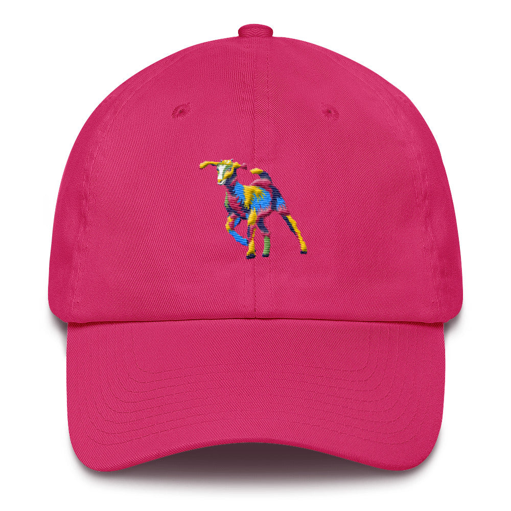 Painted Goat Embroidered Twill Cap - American Made