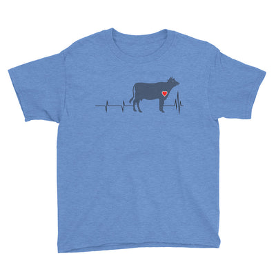 Cow Heartbeat Kids' Soft Cotton Tee