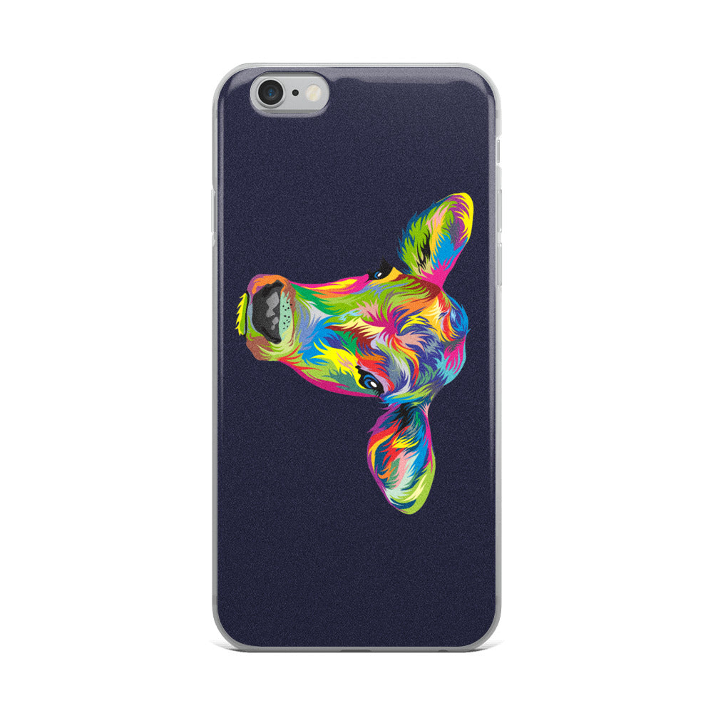 Painted Cow iPhone Cases