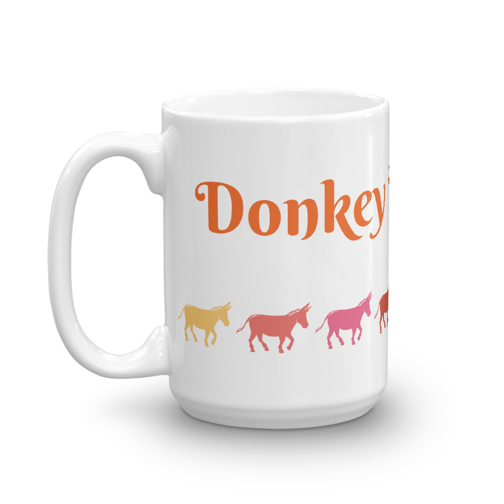 Donkey Whisperer Glossy White Coffee Mug