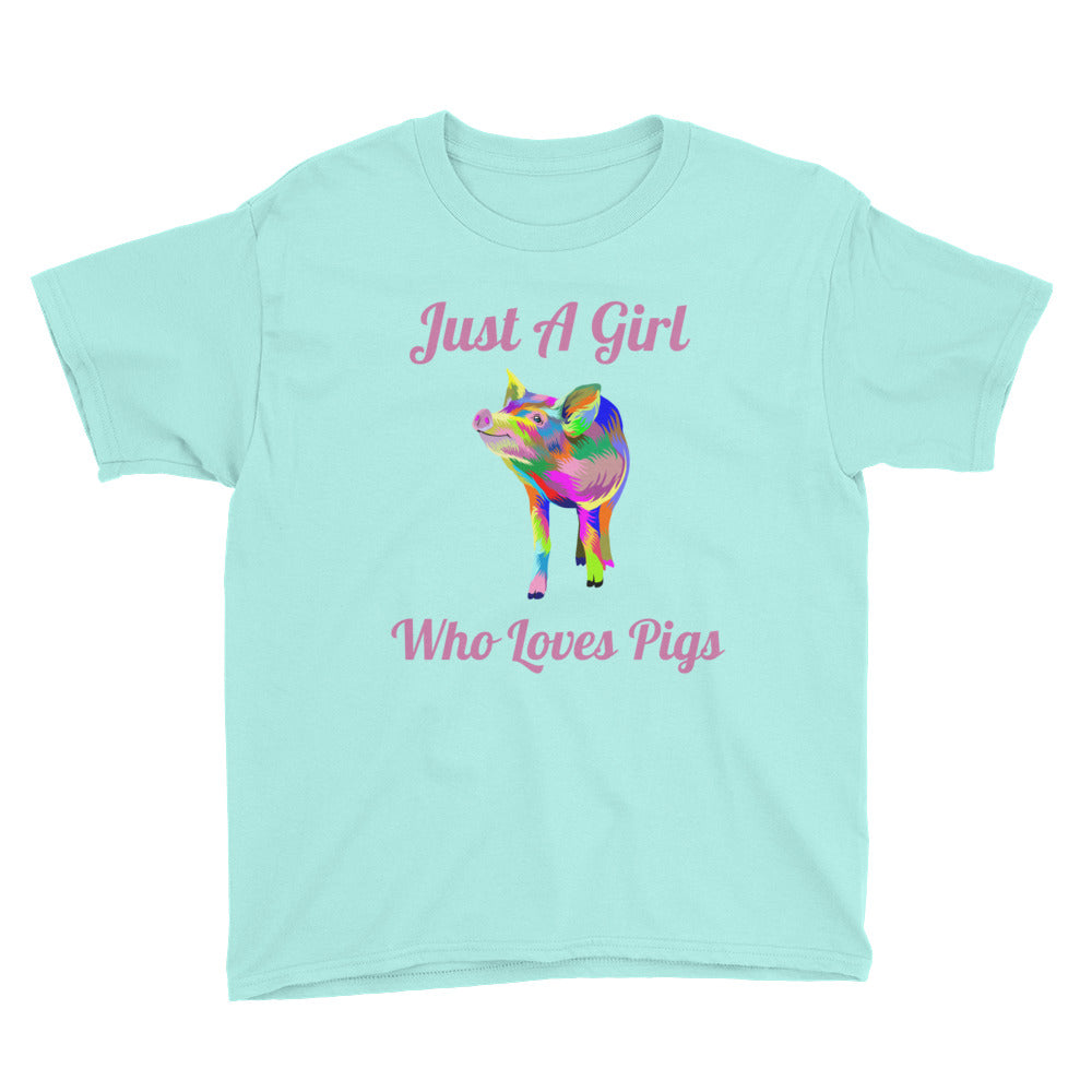 Just A Girl Who Loves Pigs Soft Cotton Tee