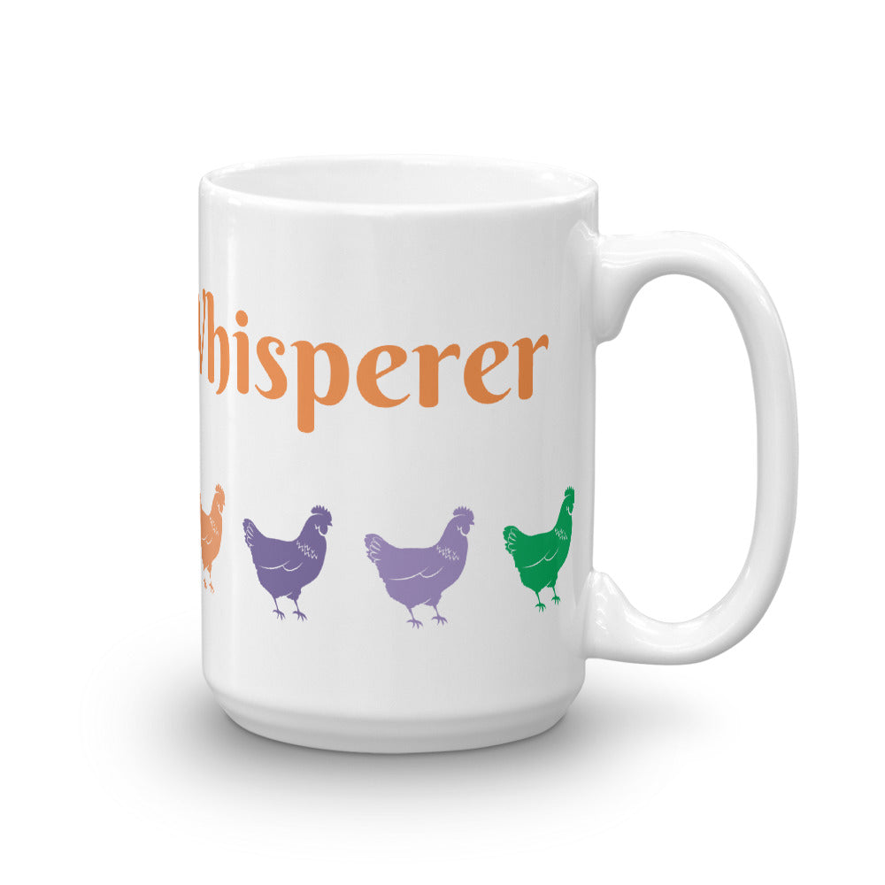 Chicken Whisperer Glossy White Coffee Mug