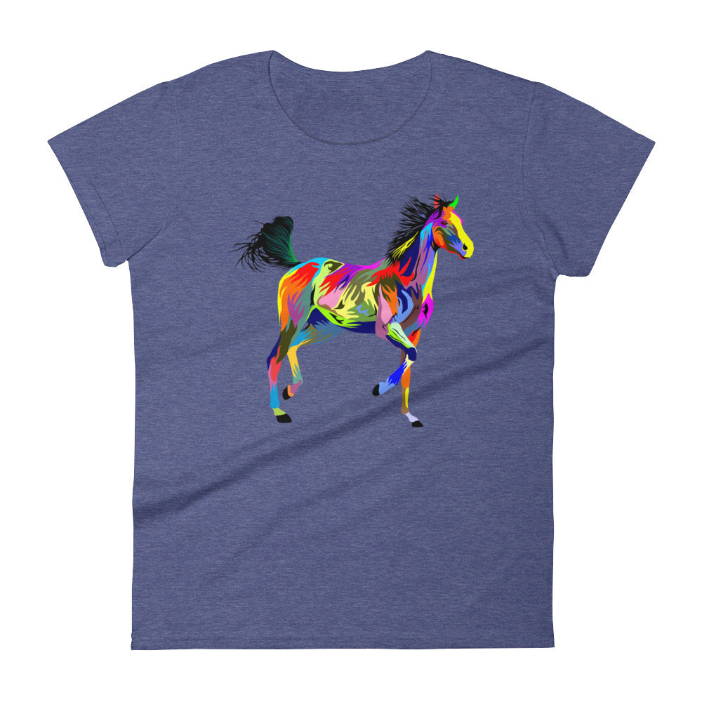 Painted Running Horse Women's T-shirt