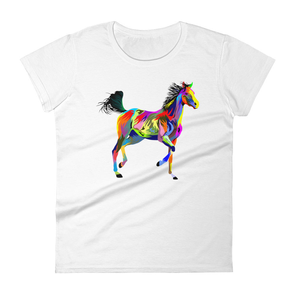 Running Painted Horse Women's Short Sleeve T-shirt