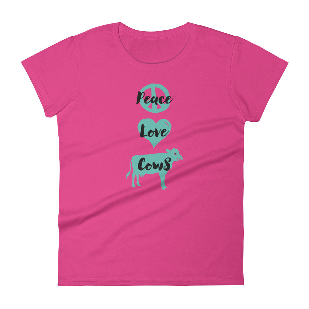 Peace Love Cows Women's T-shirt