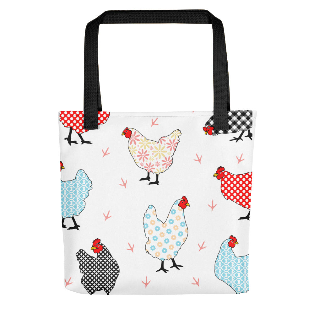 Gingham Hens Tote bag