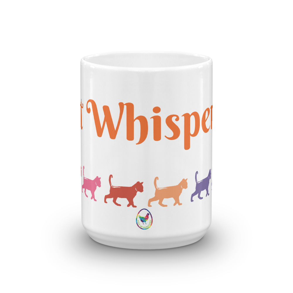 Cat Whisperer Glossy White Coffee Mug