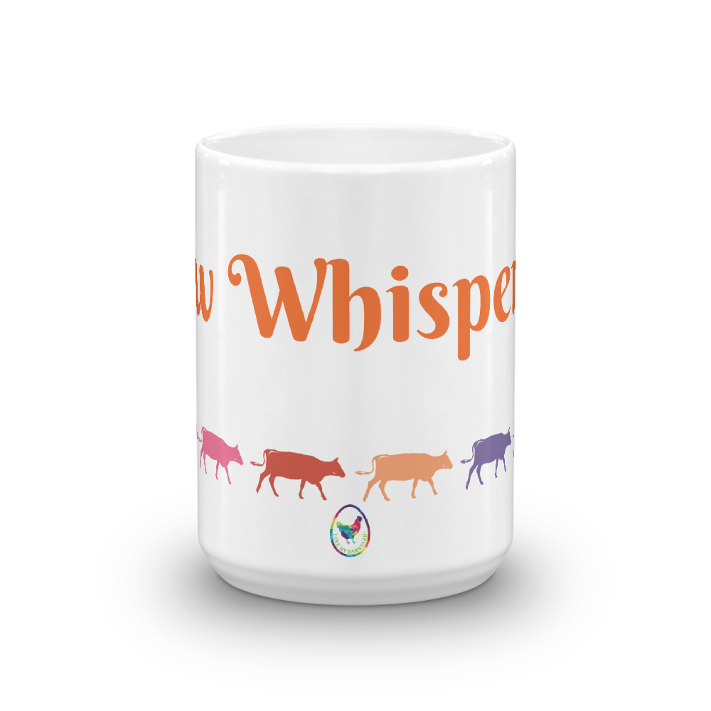 Cow Whisperer Glossy White Coffee Mug