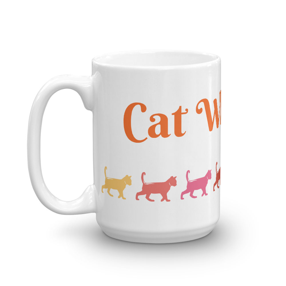Cat Whisperer Glossy White Coffee Mug
