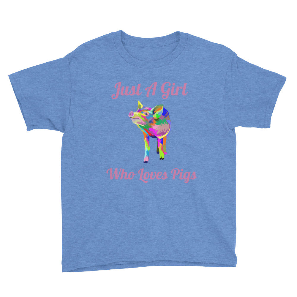 Just A Girl Who Loves Pigs Soft Cotton Tee