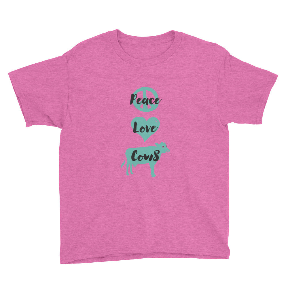Peace Love Cows Kid's Soft Cotton Tee