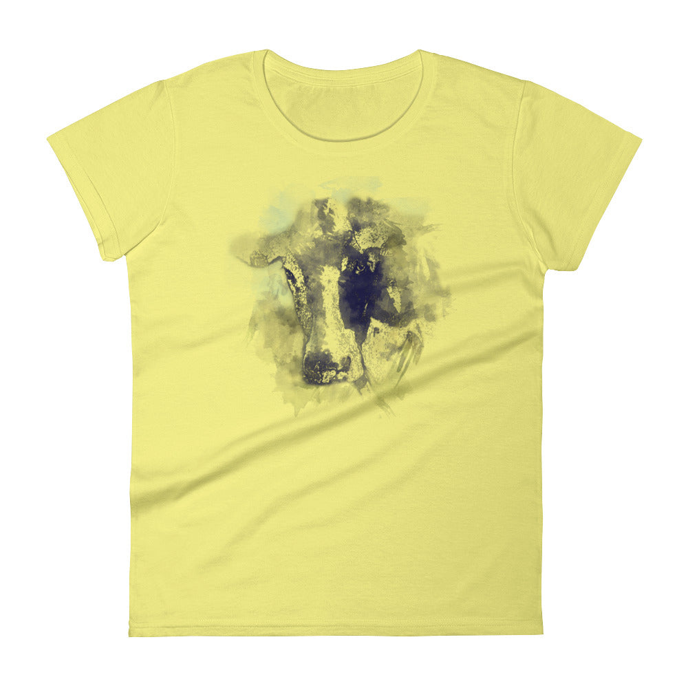 Watercolor Holstein Cow Women's T-shirt