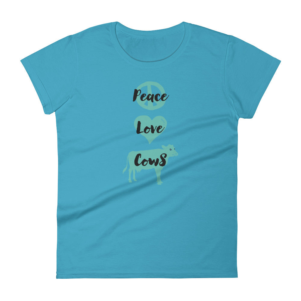Peace Love Cows Women's T-shirt