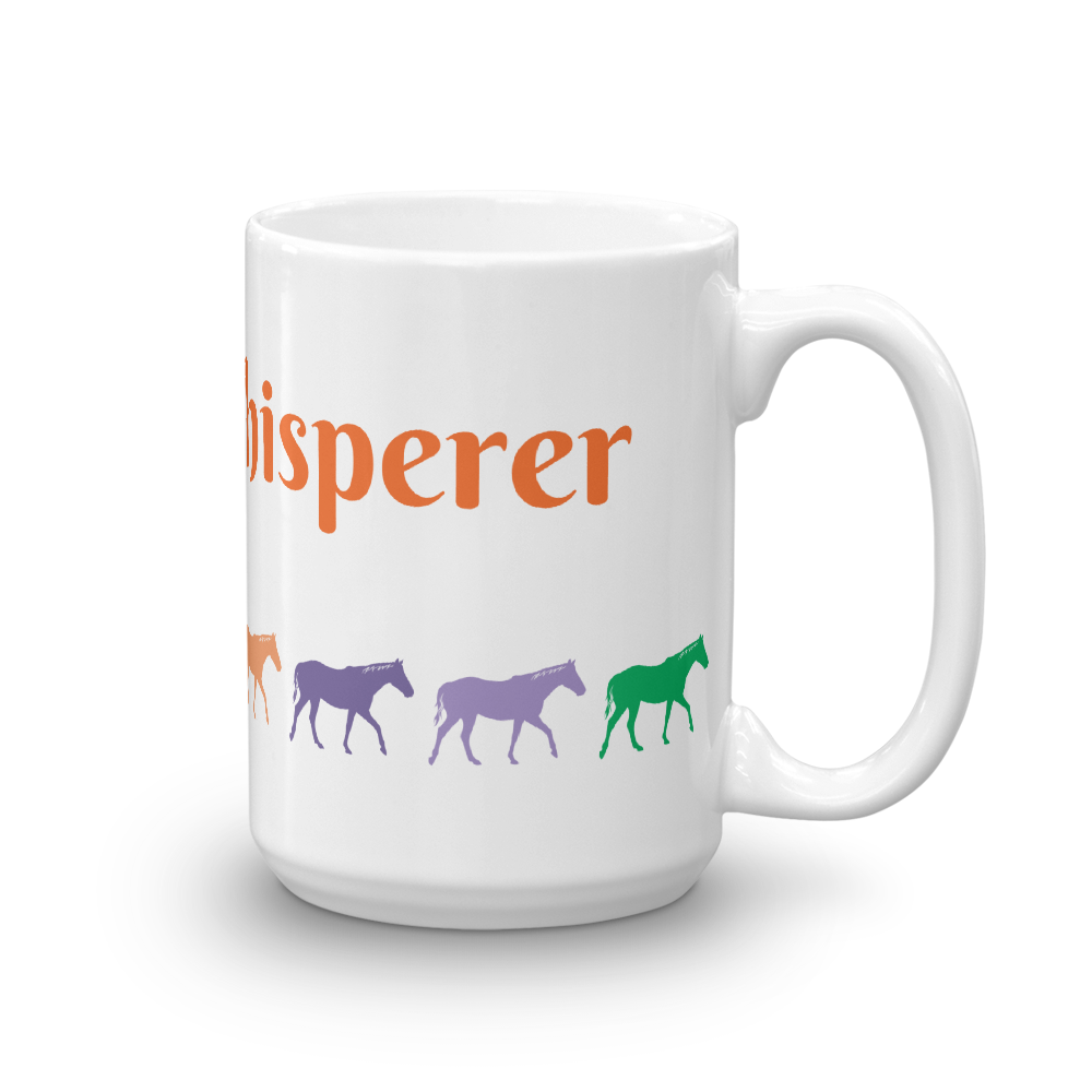 Horse Whisperer Glossy White Coffee Mug