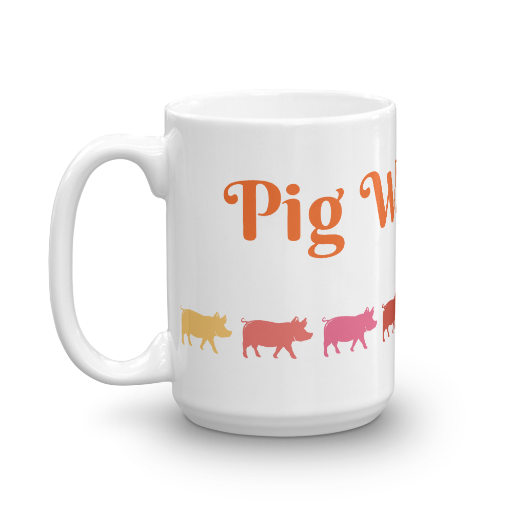 Pig Whisperer Glossy White Coffee Mug