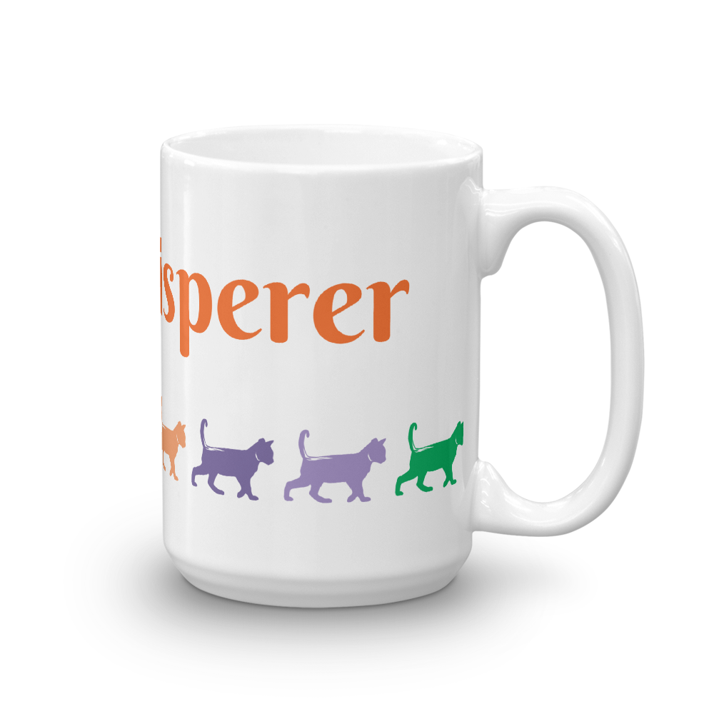 Cat Whisperer Glossy White Coffee Mug