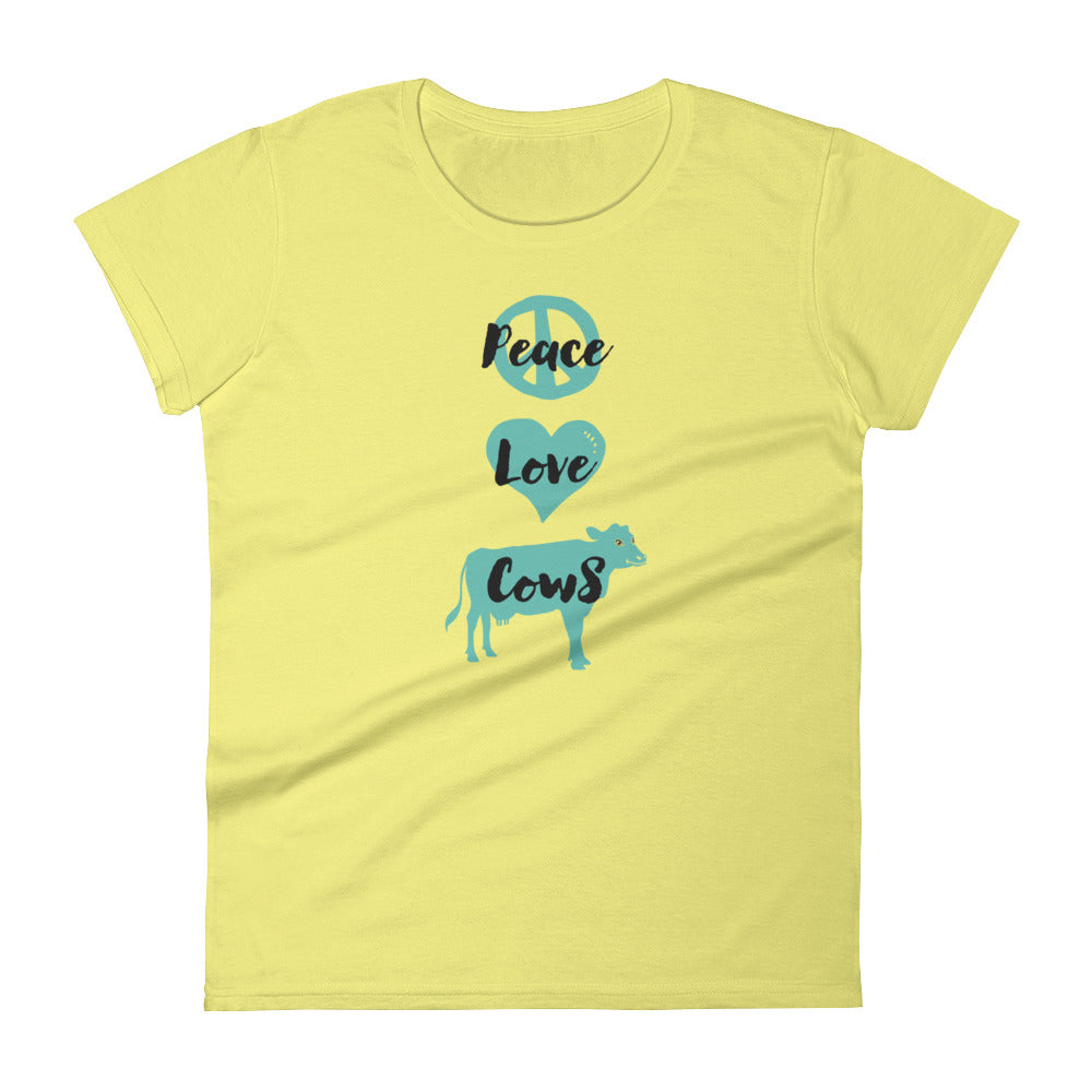 Peace Love Cows Women's T-shirt
