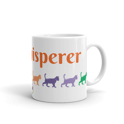 Cat Whisperer Glossy White Coffee Mug