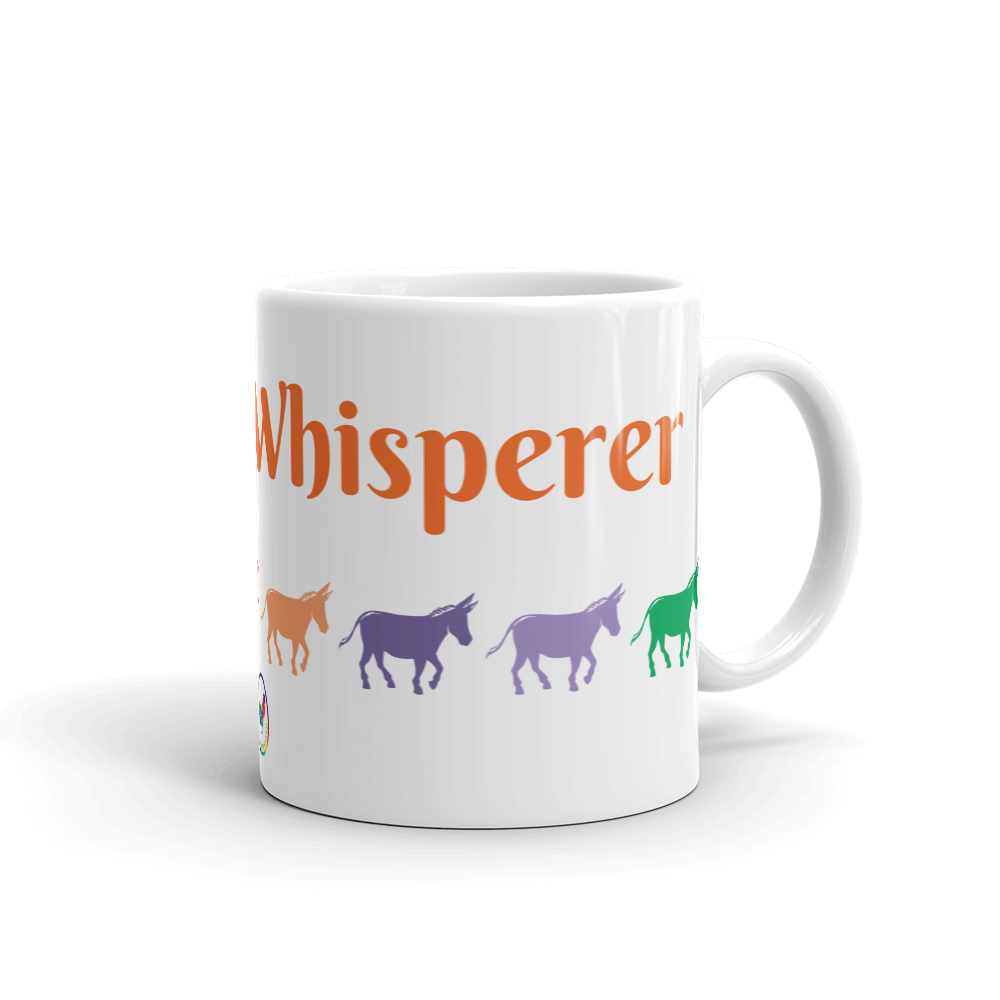 Donkey Whisperer Glossy White Coffee Mug
