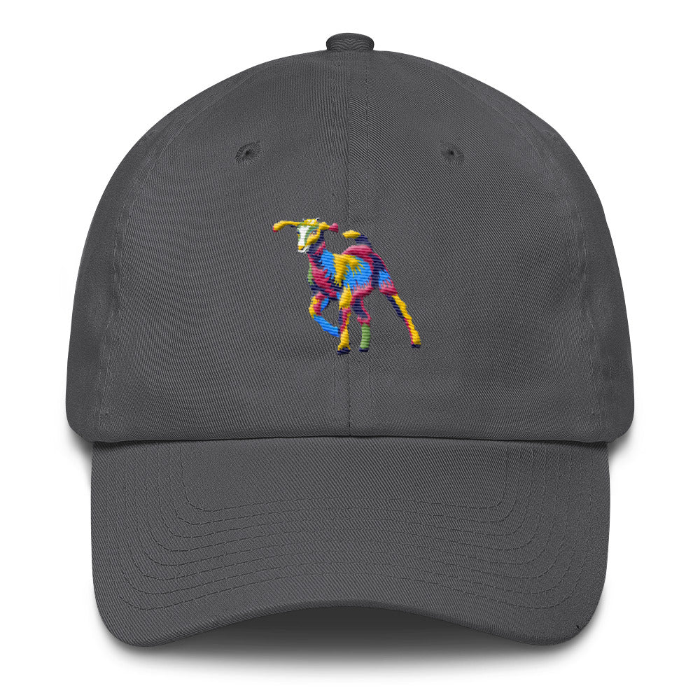 Painted Goat Embroidered Twill Cap - American Made
