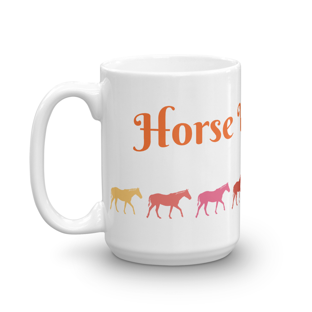Horse Whisperer Glossy White Coffee Mug