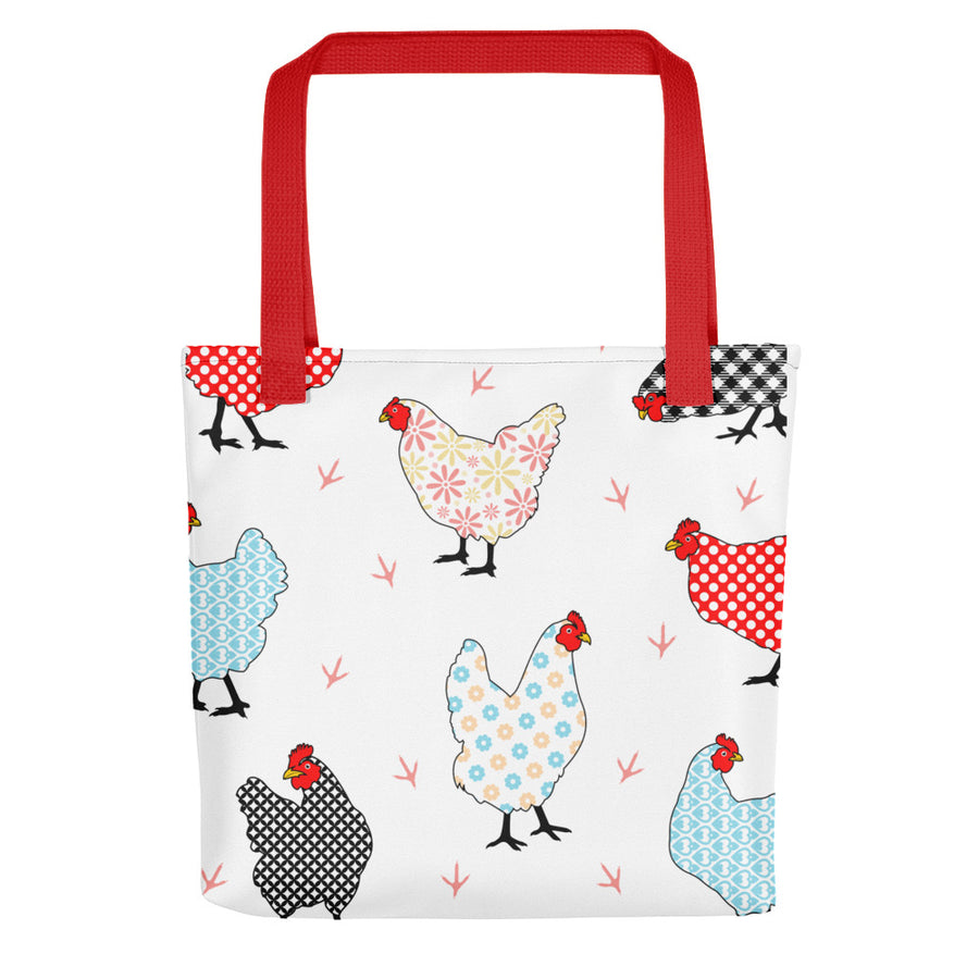 Gingham Hens Tote bag