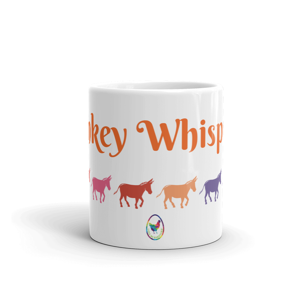 Donkey Whisperer Glossy White Coffee Mug